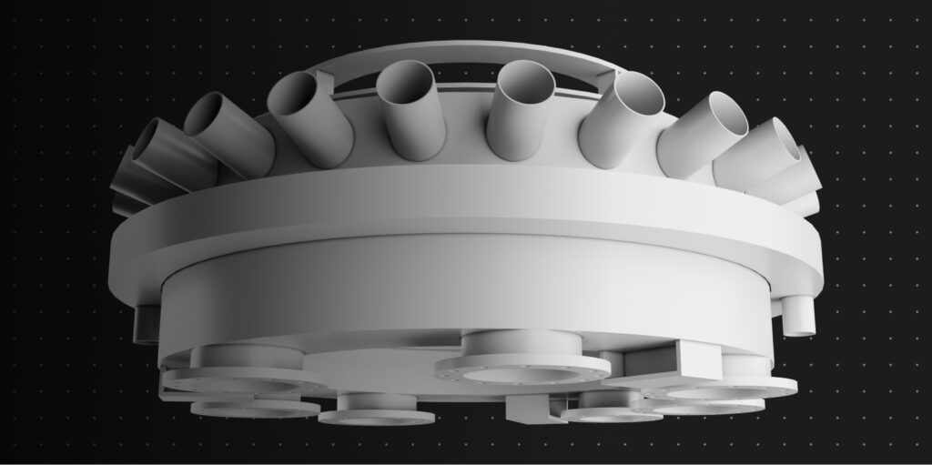 Low distribution valve of pan filter for titanium dioxide