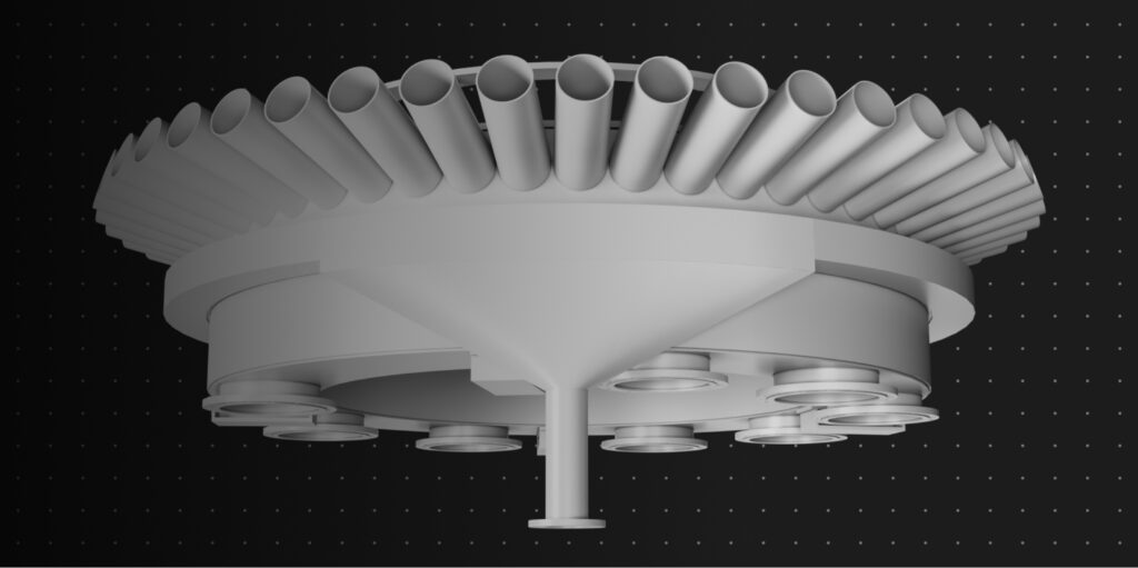 distribution valve of pan filter
