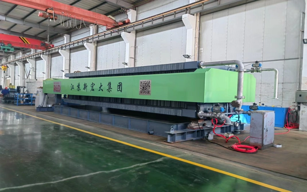NHD Industrial Filter Press in Manufacturing Facility