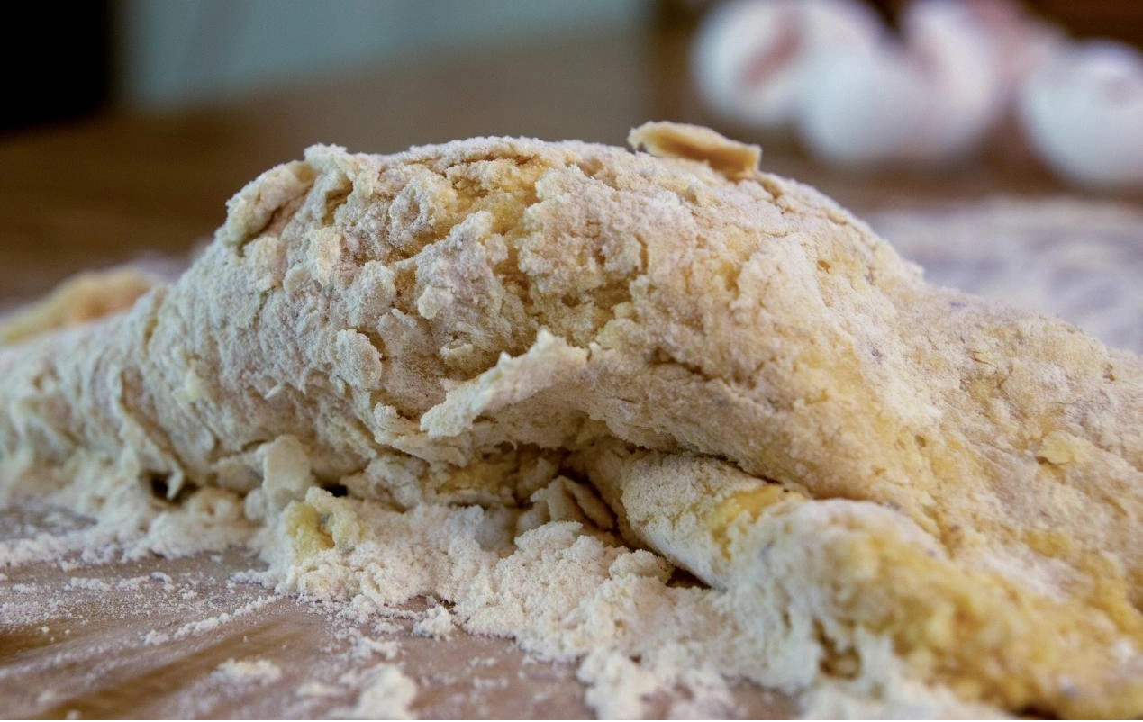 The lumpy flour during baking