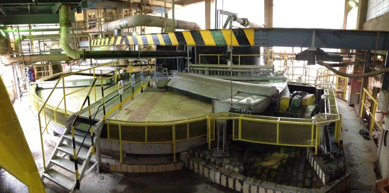 The ratory table vacuum filter of NHD in the Brazilian project