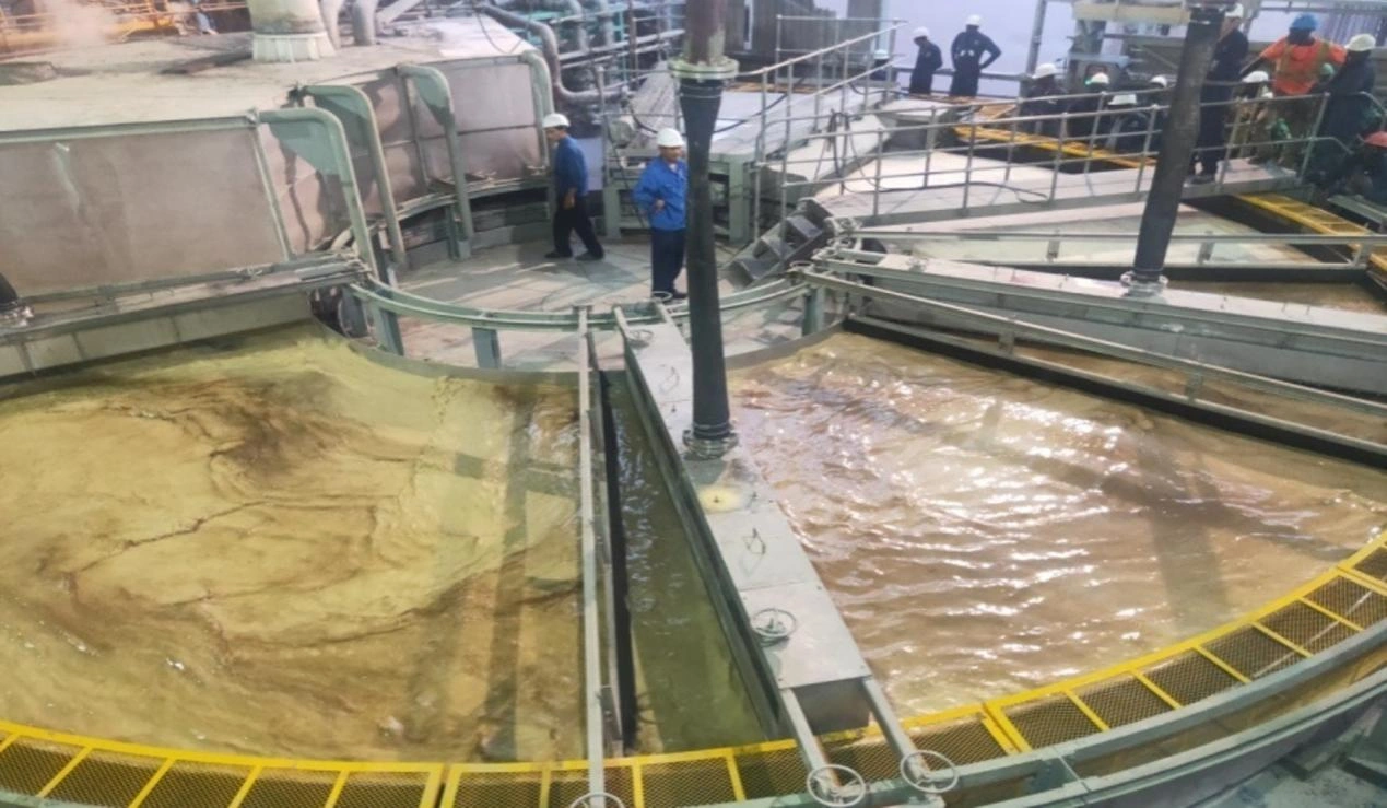 100 m² rotary table vacuum filter