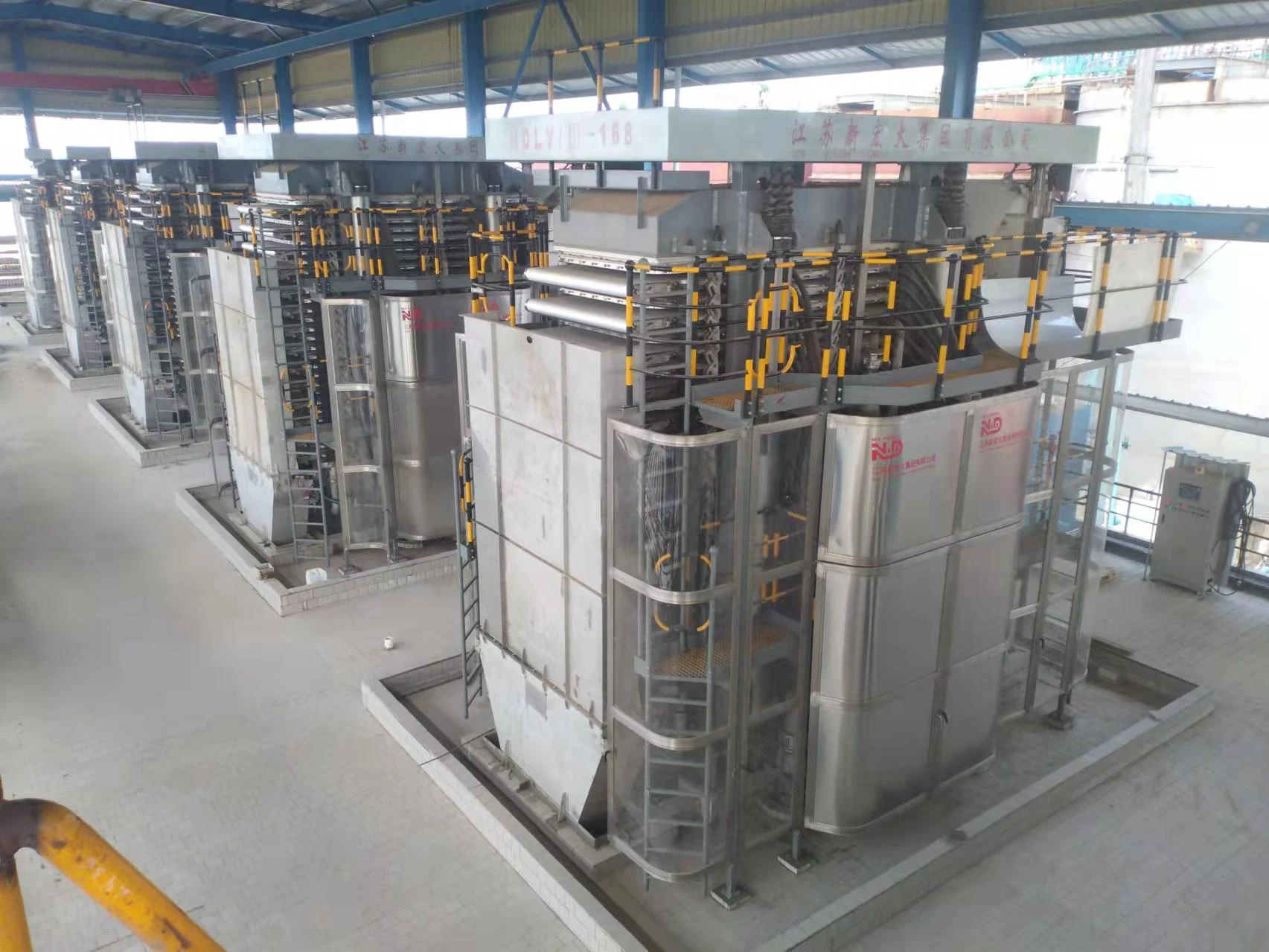 The NHD filter press used in the Indonesian project