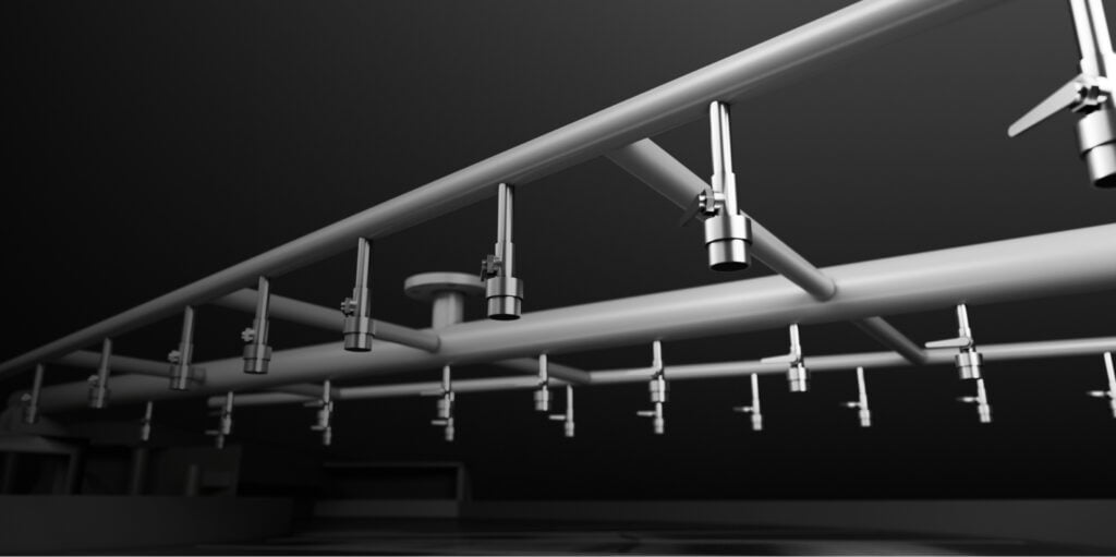 Water-saving nozzles of Pan Filter for Titanium Dioxide