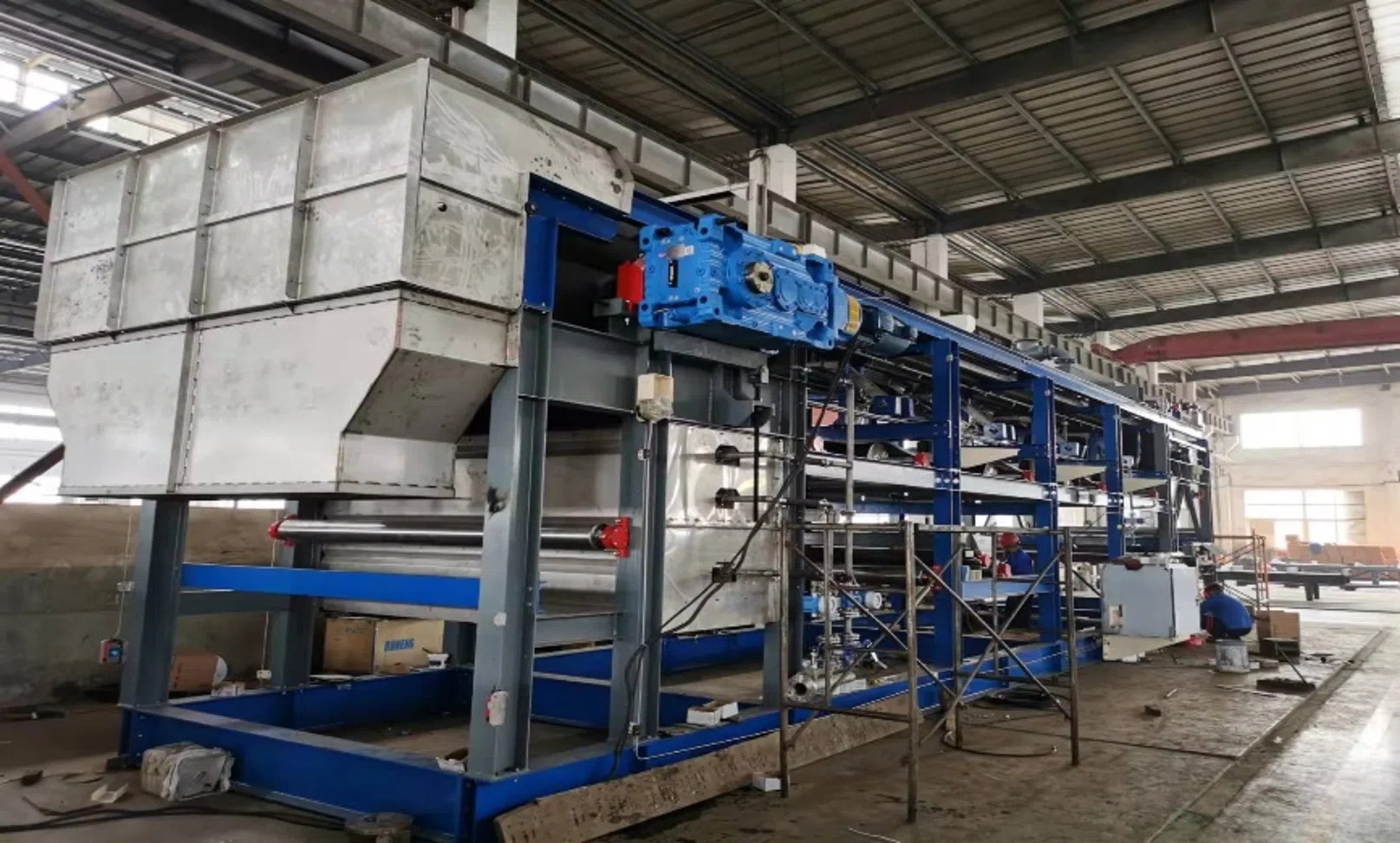 The 20m² horizontal belt filter used in the Senegal project